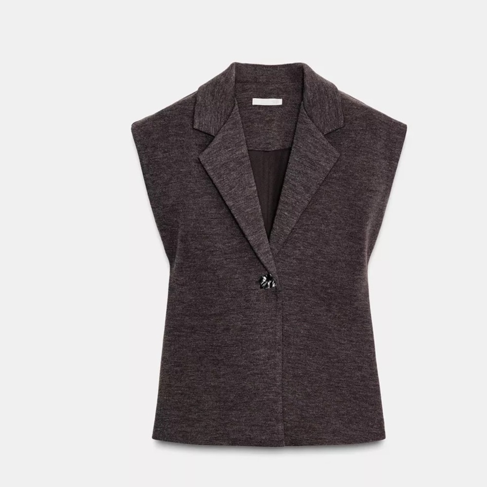 Zara Dark Brown Boot-Cut Knit Pants - Picture 6 of 11